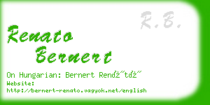 renato bernert business card